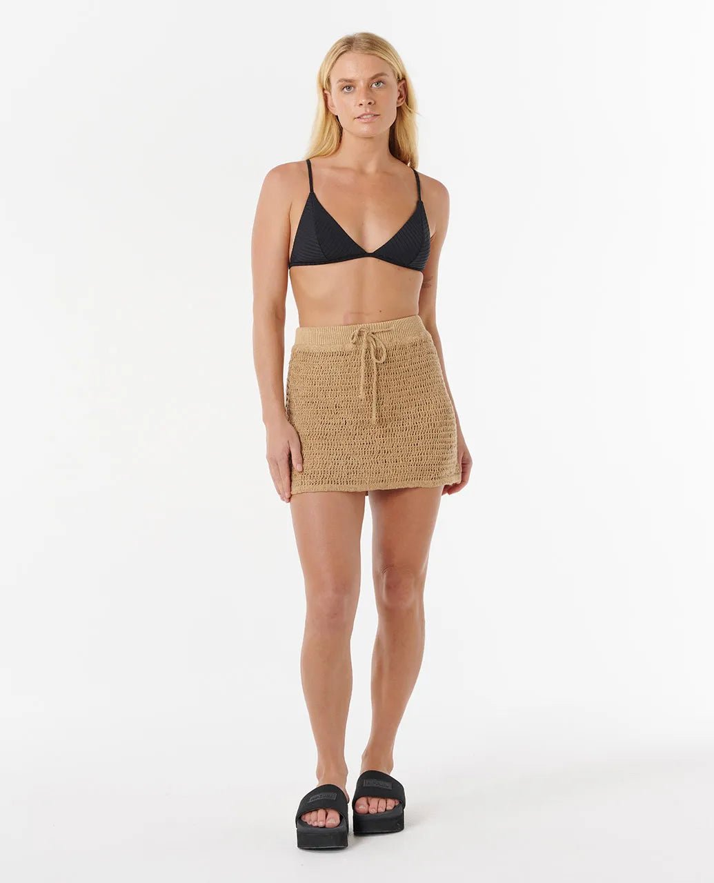 Soliel Crotchet Mini Skirt - Rip Curl029WSK - 5067 - Taupe - XS