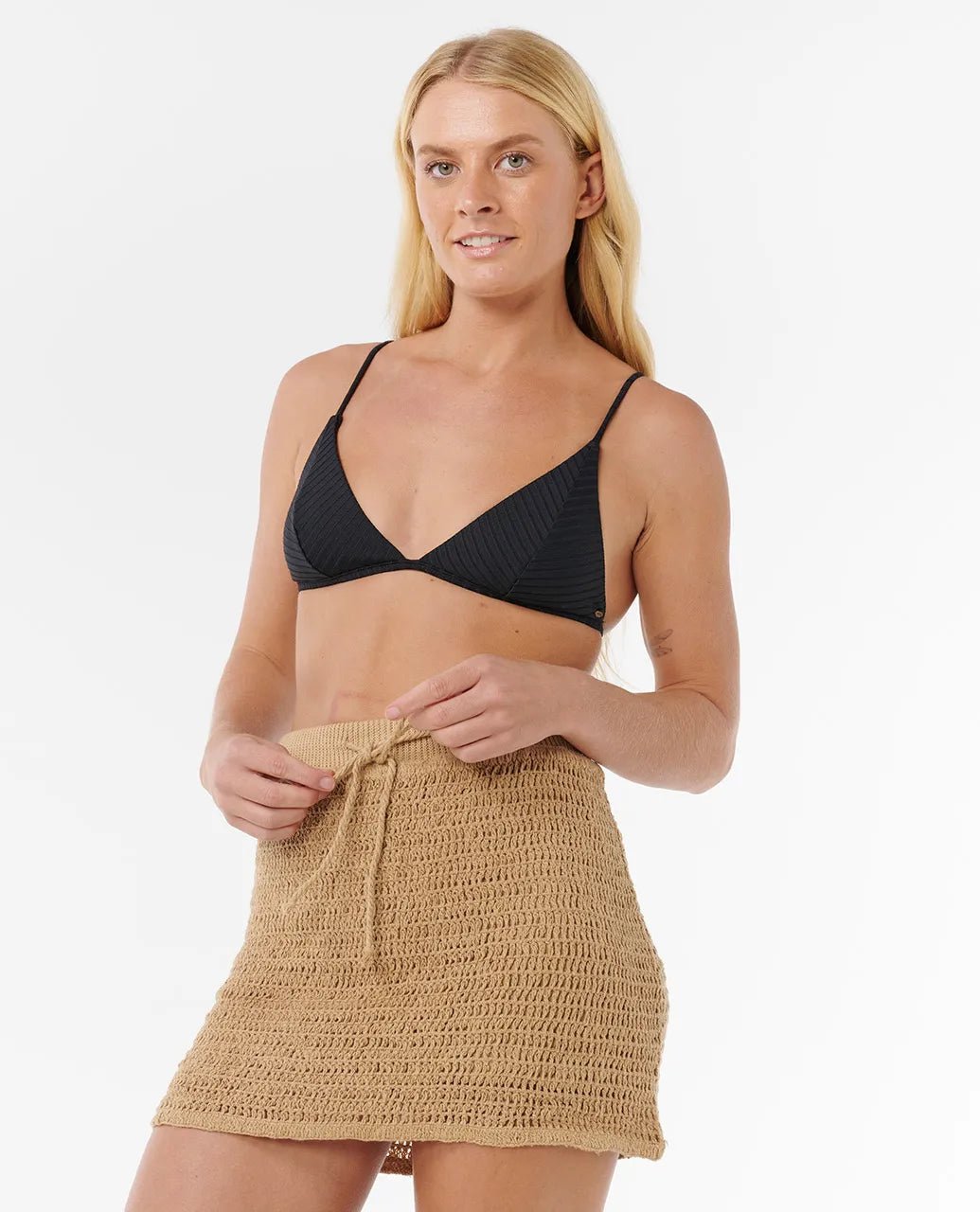 Soliel Crotchet Mini Skirt - Rip Curl029WSK - 5067 - Taupe - XS