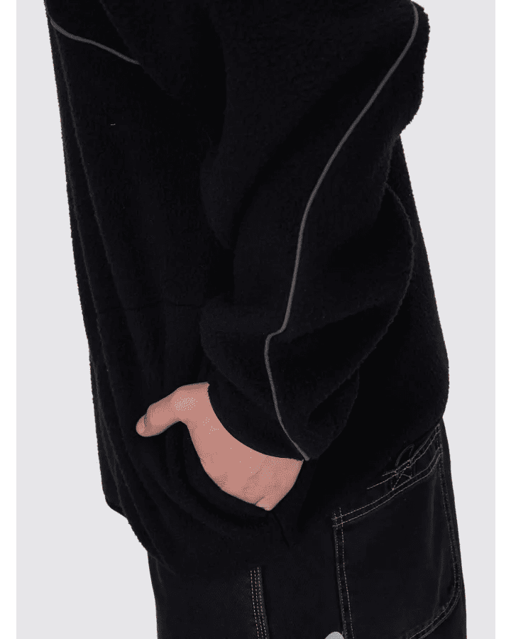 Sonic Quarter Zip Sherpa Fleece - WorshipPA26-219B-Black-M