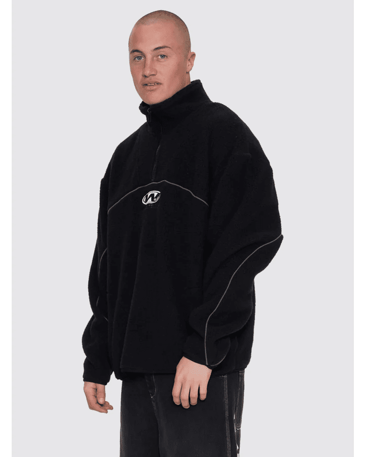 Sonic Quarter Zip Sherpa Fleece - WorshipPA26-219B-Black-M