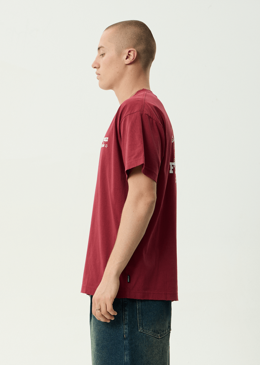 Sonoran - Boxy Tee - Washed Burgundy - AfendsM261016-WBG-WASHED BURGUNDY-S