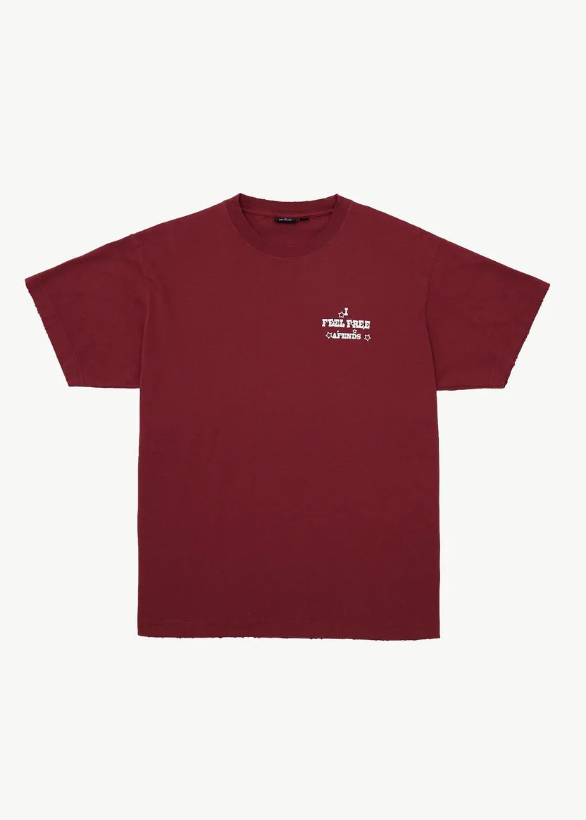 Sonoran - Boxy Tee - Washed Burgundy - AfendsM261016-WBG-WASHED BURGUNDY-S