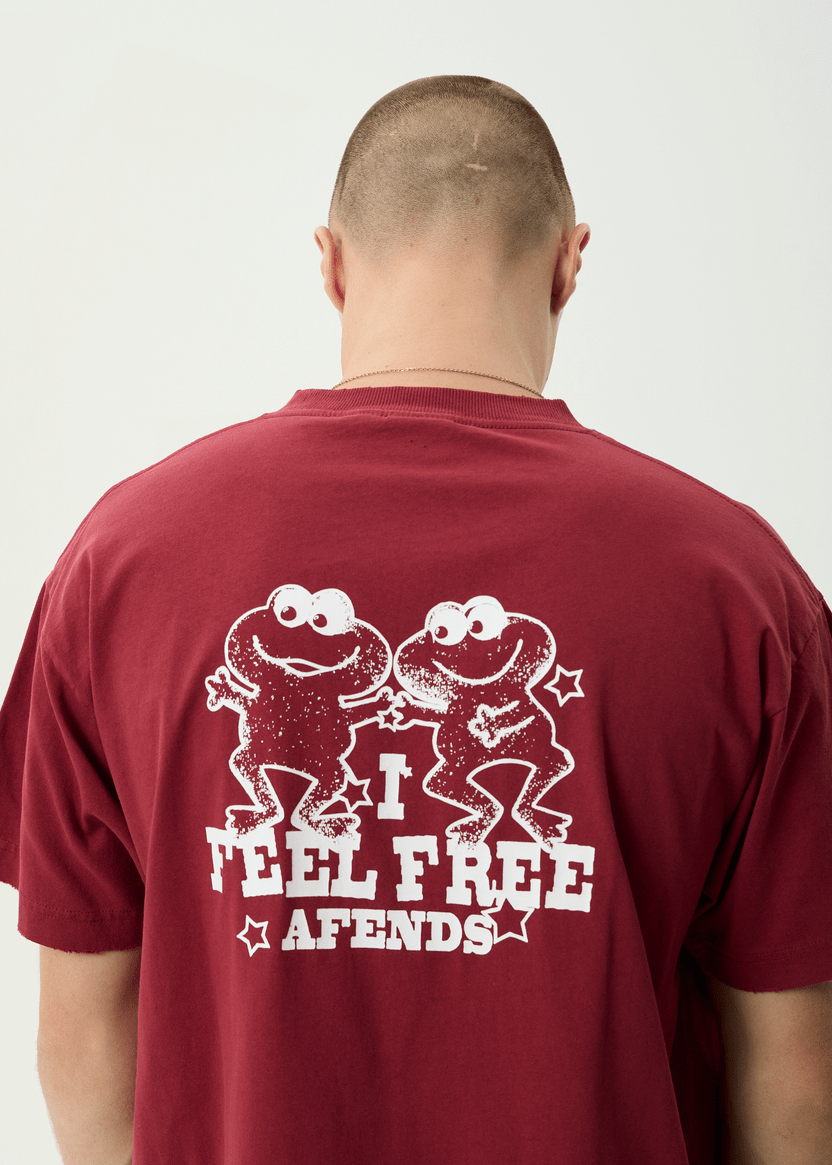 Sonoran - Boxy Tee - Washed Burgundy - AfendsM261016-WBG-WASHED BURGUNDY-S