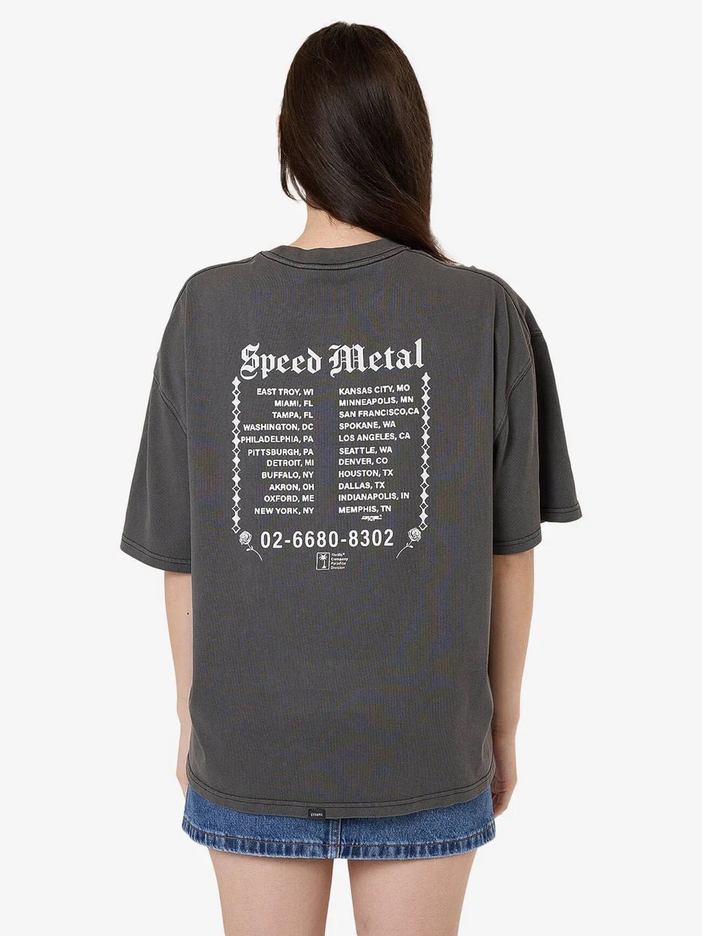 Speed Metal Oversized Tee - ThrillsWSMU24 - 141BM - Merch Black - 10
