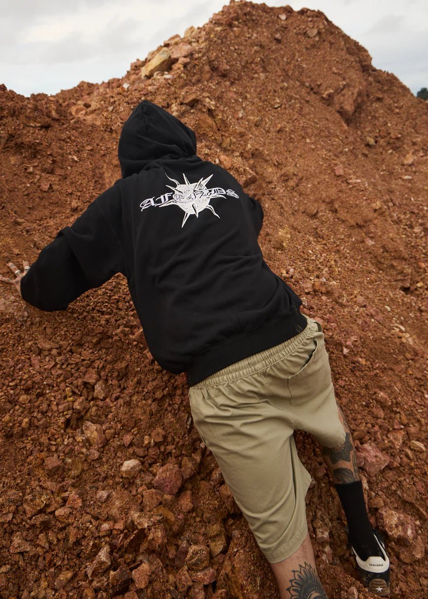 Spiked - Zip Hood - AfendsM253508-BLACK-L