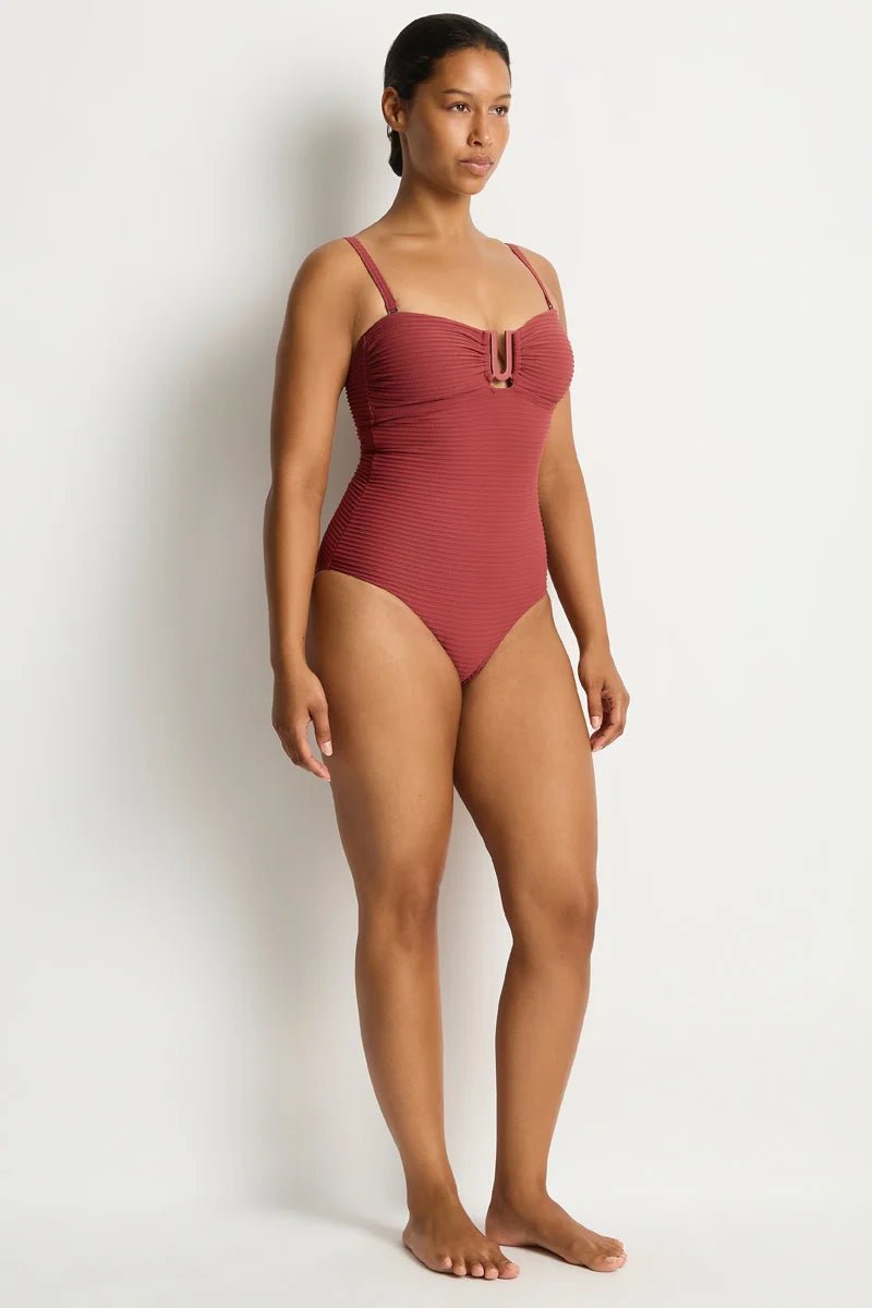 spinnaker u bar bandeau one piece -Sea LevelSL1518SP-terracotta-AU8/US4