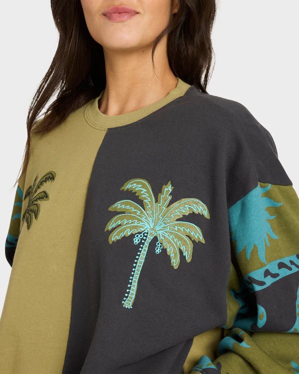 SPLIT PALM KENDAL CREW FLC - Billabong24B461608-CEDAR-XS/6