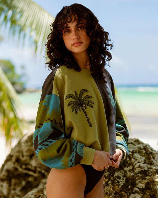 SPLIT PALM KENDAL CREW FLC - Billabong24B461608-CEDAR-XS/6