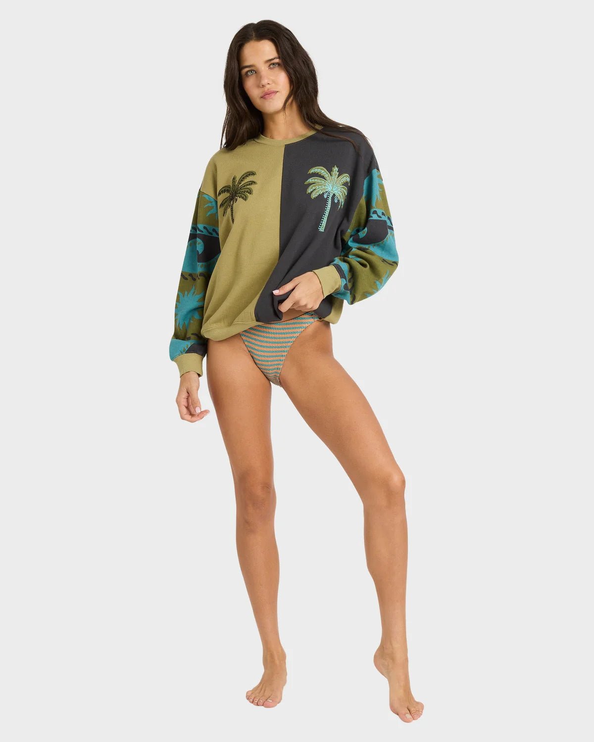 SPLIT PALM KENDAL CREW FLC - Billabong24B461608-CEDAR-XS/6