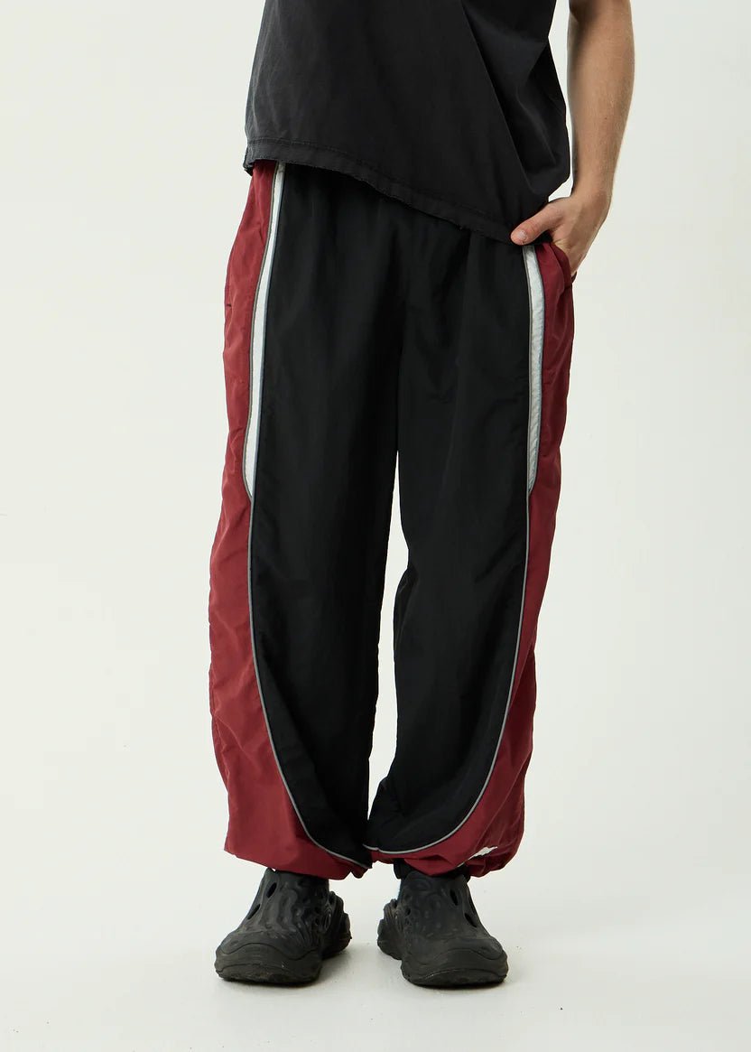 Sporting - Recycled Panelled Track Pant - AfendsM253404-BURGUNDY-M