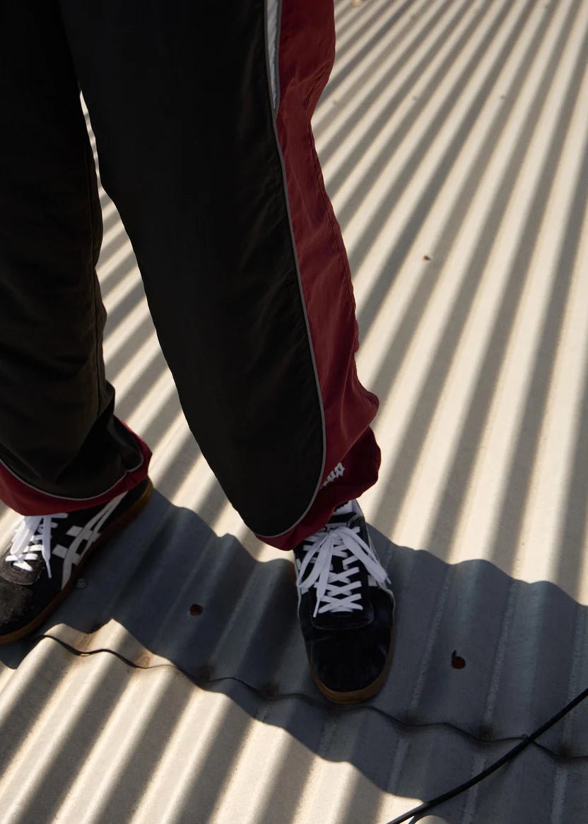 Sporting - Recycled Panelled Track Pant - AfendsM253404-BURGUNDY-M