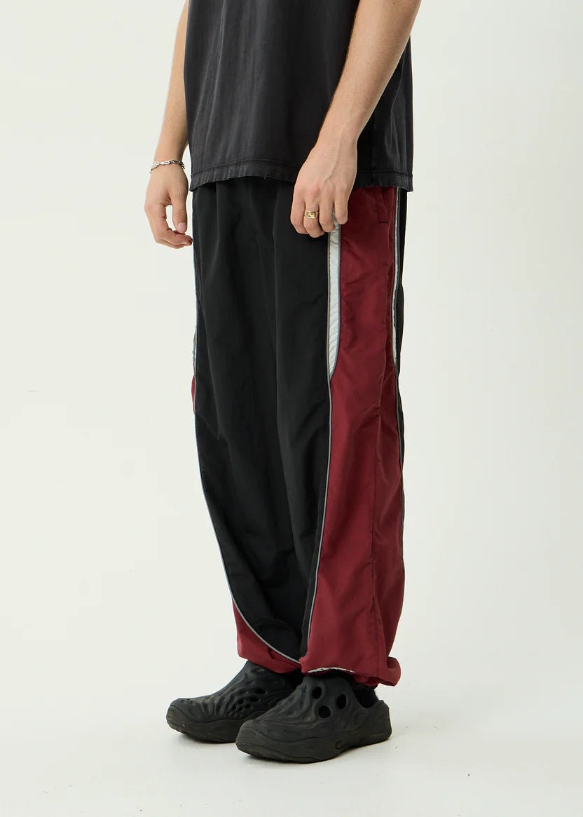 Sporting - Recycled Panelled Track Pant - AfendsM253404-BURGUNDY-M