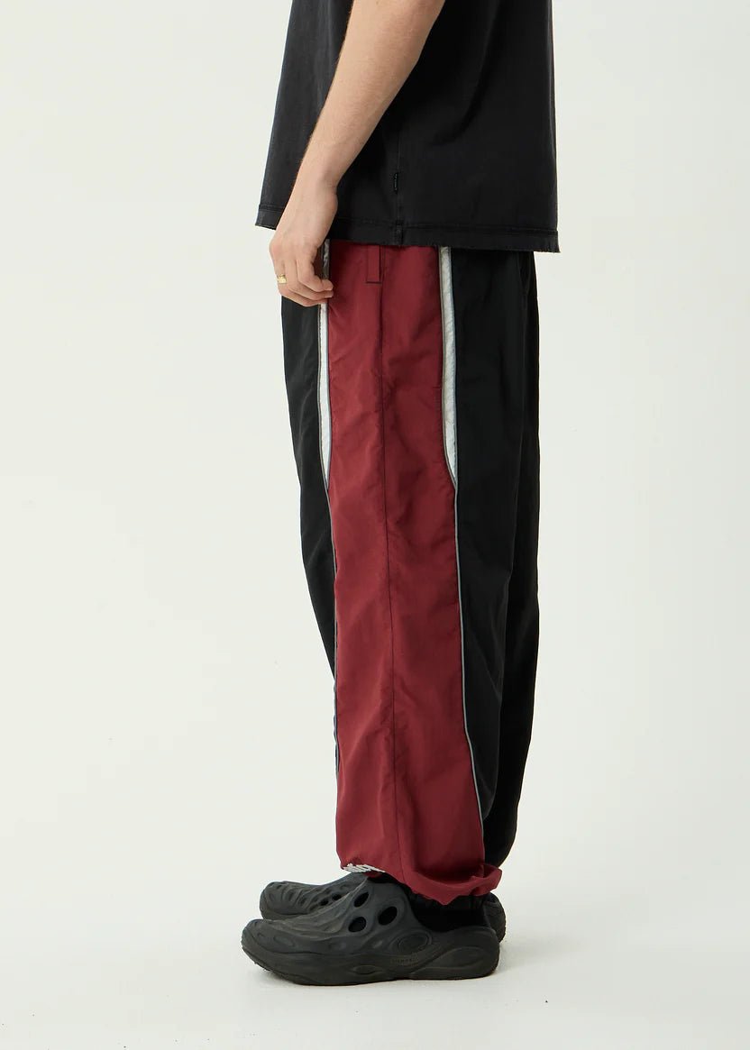 Sporting - Recycled Panelled Track Pant - AfendsM253404-BURGUNDY-M