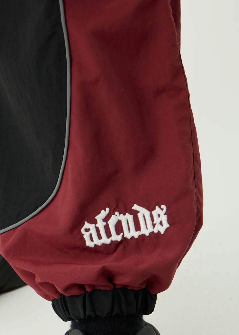 Sporting - Recycled Panelled Track Pant - AfendsM253404-BURGUNDY-M