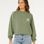 SPORTS DEPT DROP SHOULDER CREW - Rip Curl0BKWFL-WASHED GREEN-2XS