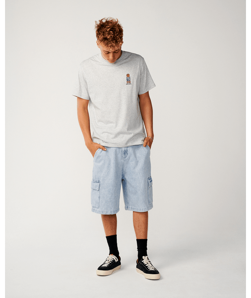 S.SERIES VC STACK TEE -Rip Curl16IMTE-GREY MARLE-XS