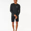 STACK UPF L/S - Rip Curl166MRV-BLACK MARLE-XS