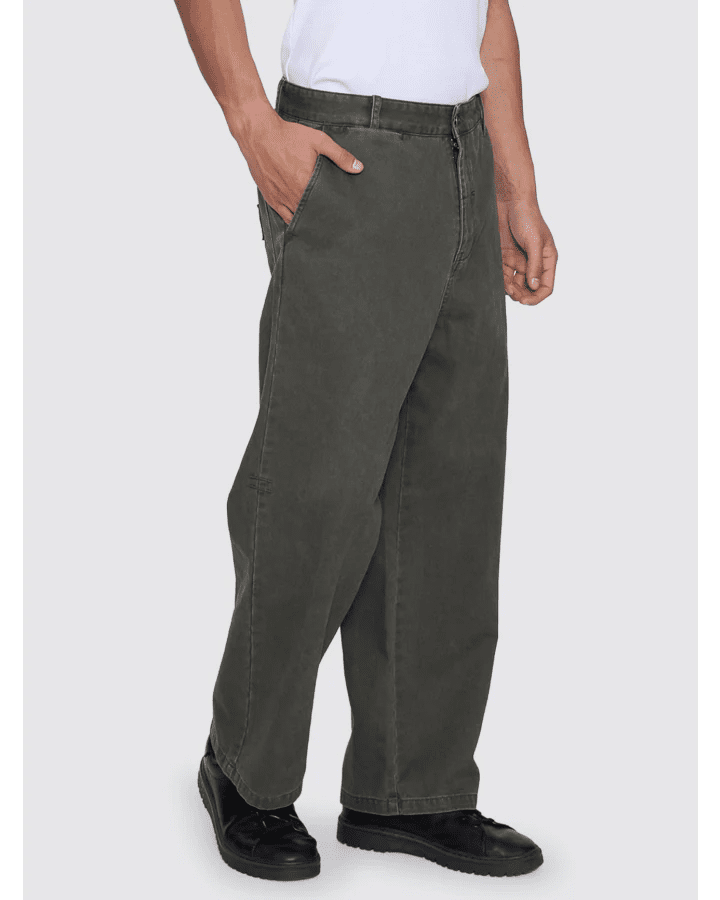 Stagger Big Slacker Cropped Pant - ThrillsTA26-401F-Oil Green-28