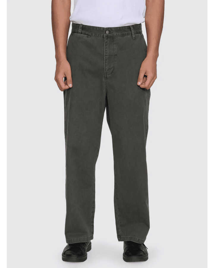 Stagger Big Slacker Cropped Pant - ThrillsTA26-401F-Oil Green-28