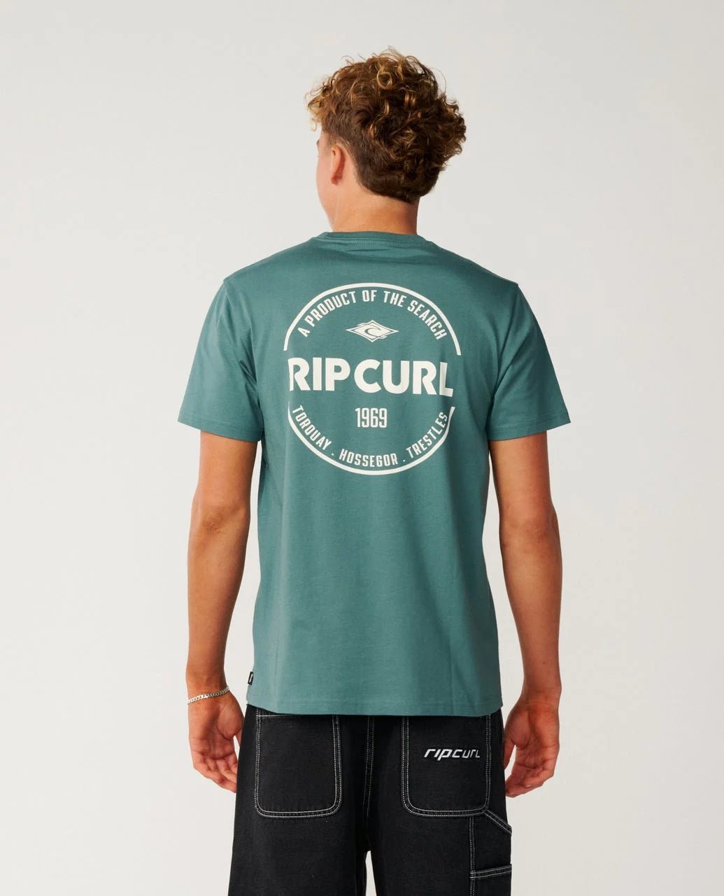 STAPLE TEE -Rip Curl12RMTE-MUTED GREEN-XL