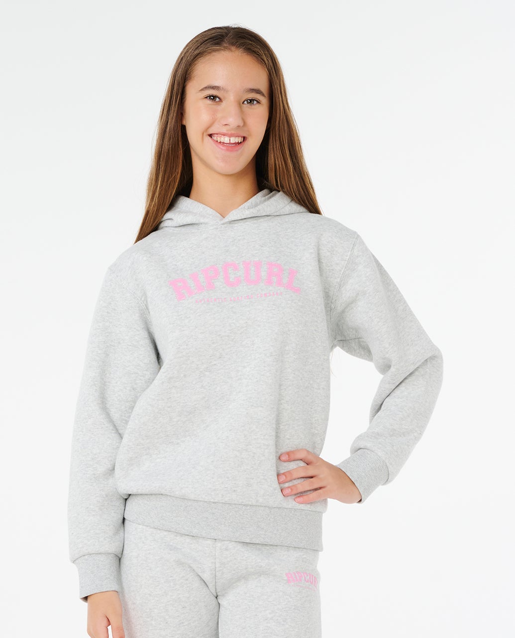 STAPLE VARISTY HOOD - GIRL - Rip Curl03PGFL-LIGHT GREY MARLE-8