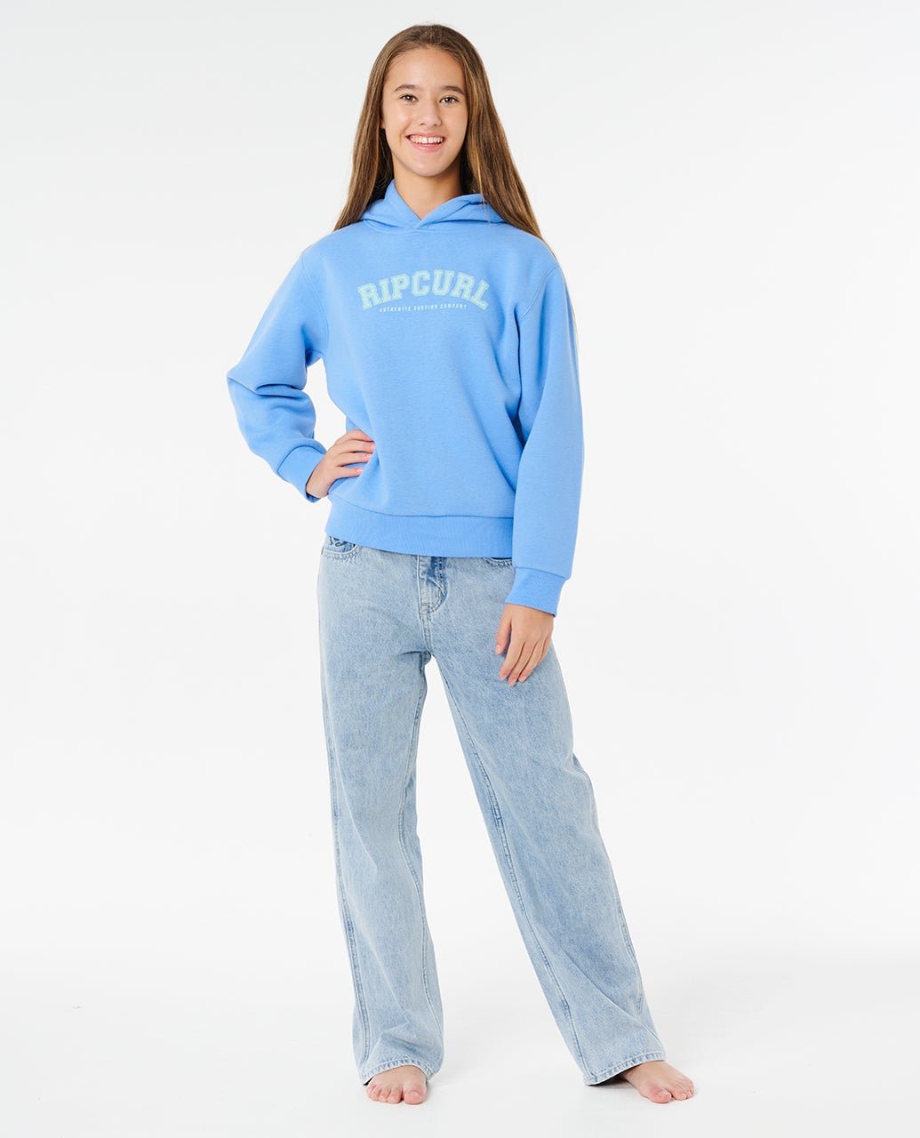STAPLE VARISTY HOOD - GIRL - Rip Curl03PGFL-CORNFLOWER BLUE-8