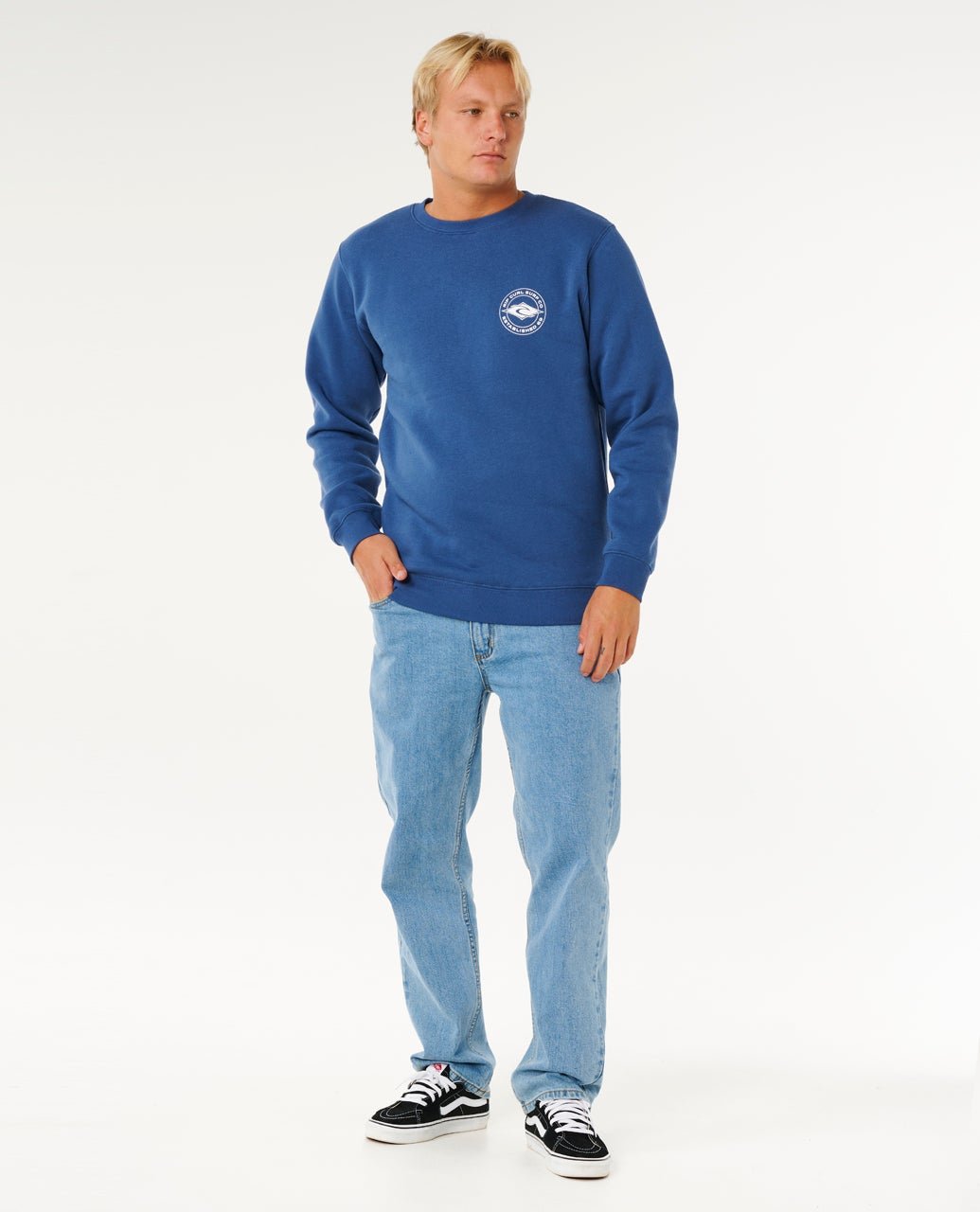 STAPLER CREW - Rip Curl0AQMFL-LIGHT NAVY-XS