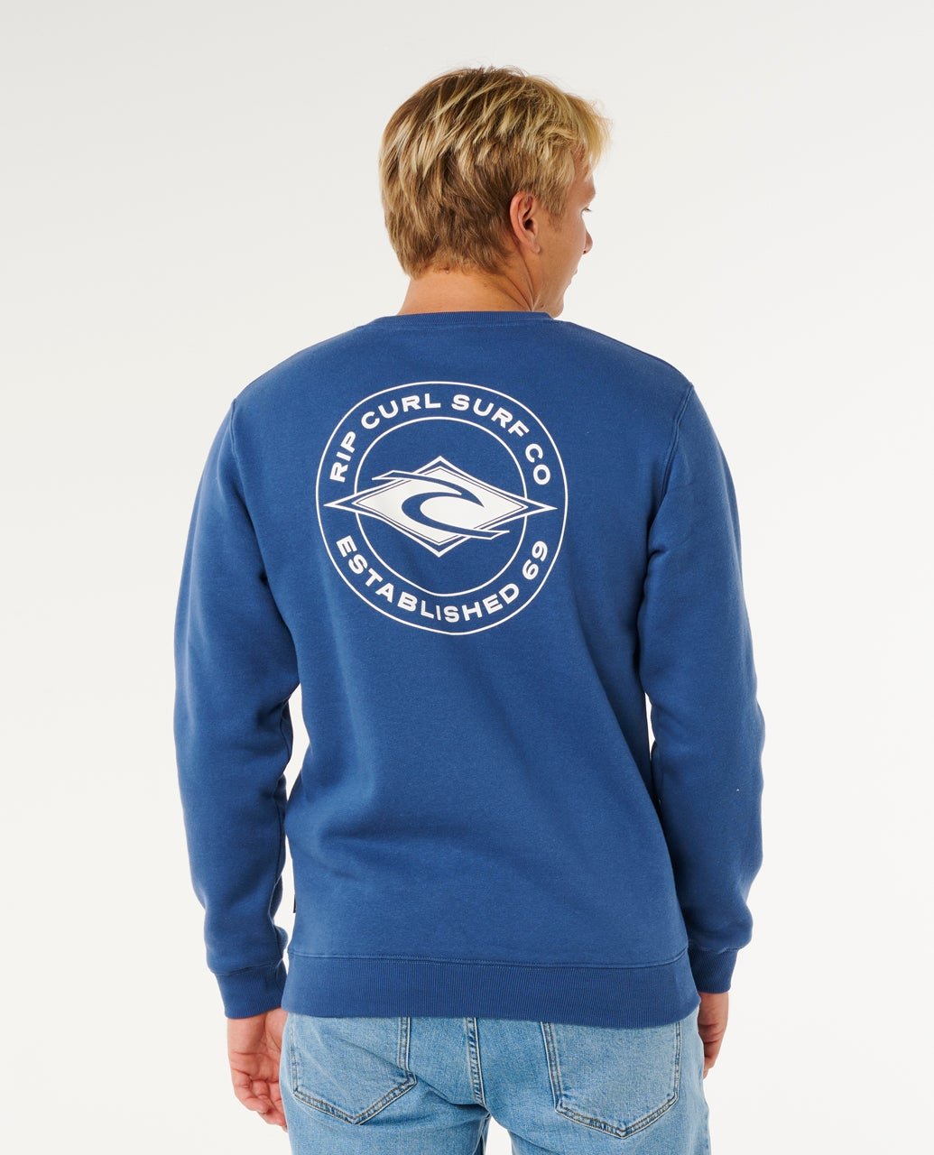 STAPLER CREW - Rip Curl0AQMFL-LIGHT NAVY-XS