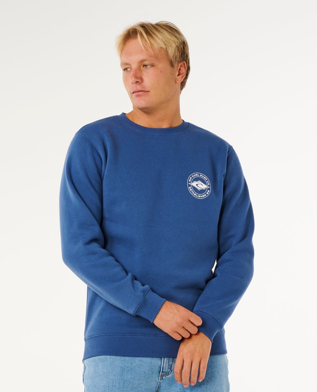 STAPLER CREW - Rip Curl0AQMFL-LIGHT NAVY-XS