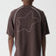 STAR PANEL GORILLA FIT TEE -XlargeXL026S2102-CHOCOLATE-XXS