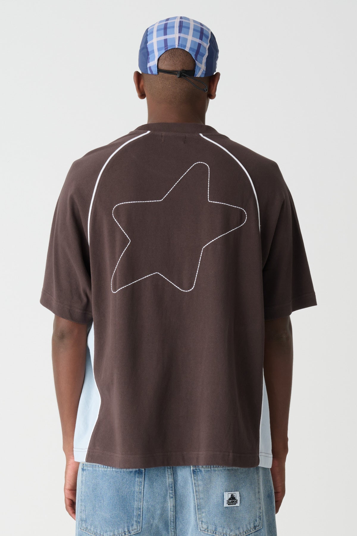 STAR PANEL GORILLA FIT TEE -XlargeXL026S2102-CHOCOLATE-XXS