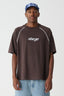 STAR PANEL GORILLA FIT TEE -XlargeXL026S2102-CHOCOLATE-XXS