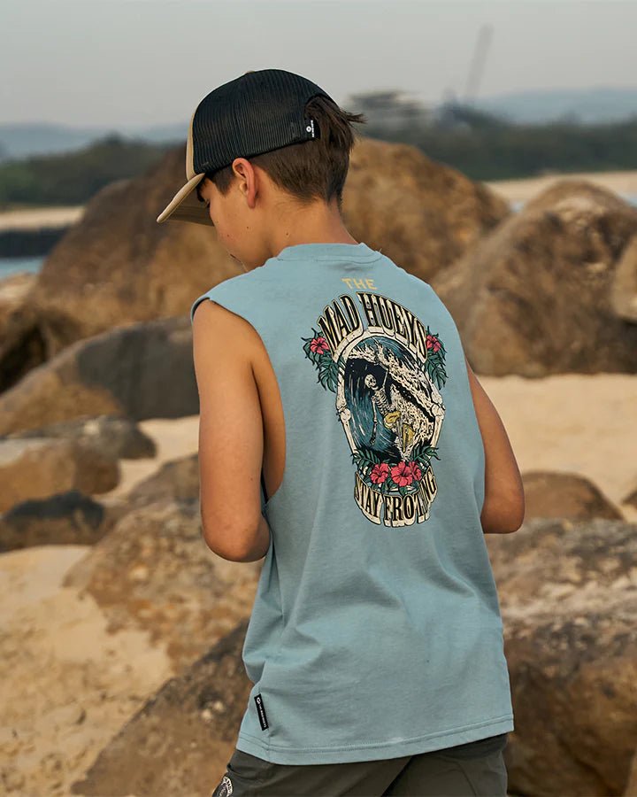 STAY FROTHING | YOUTH MUSCLE - The Mad HueysH425B02002 - STEEL BLUE - 6
