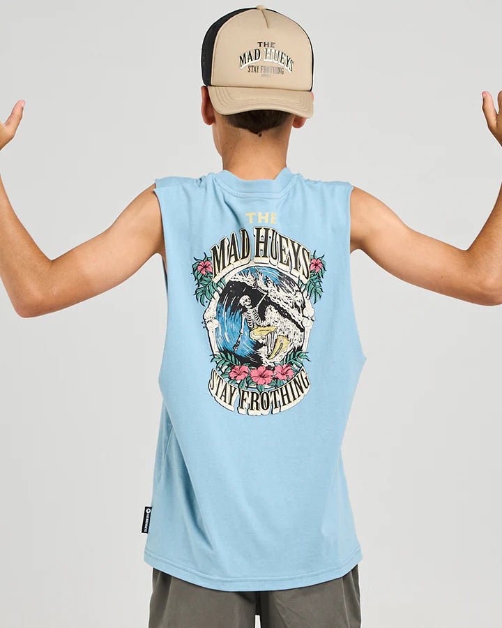 STAY FROTHING | YOUTH MUSCLE - The Mad HueysH425B02002 - STEEL BLUE - 6