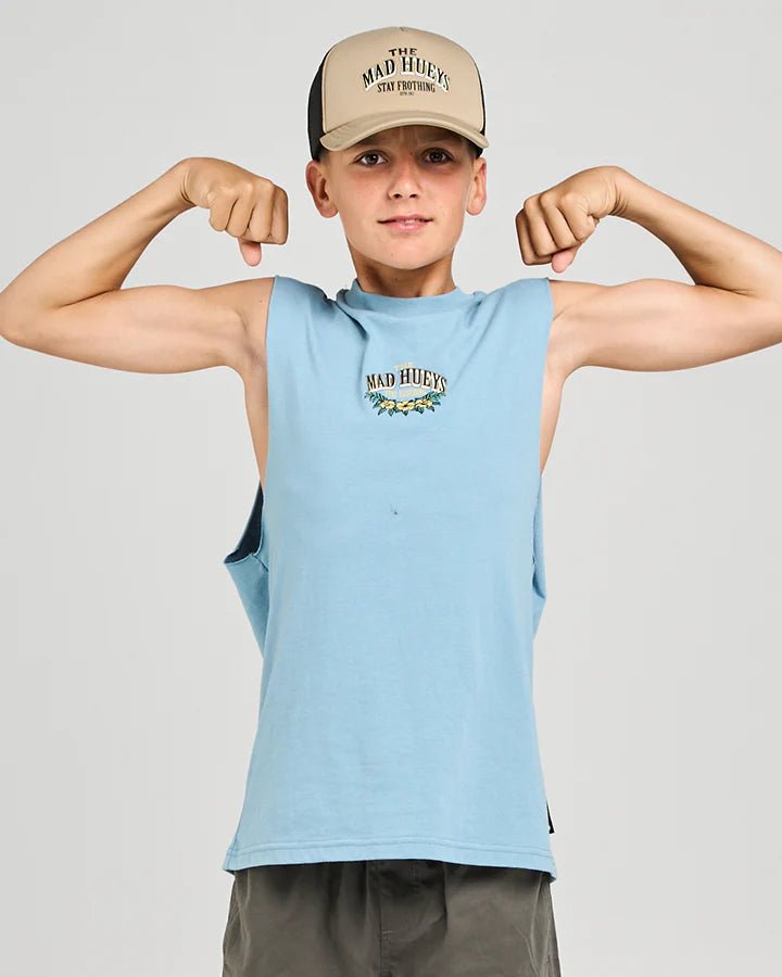STAY FROTHING | YOUTH MUSCLE - The Mad HueysH425B02002 - STEEL BLUE - 6