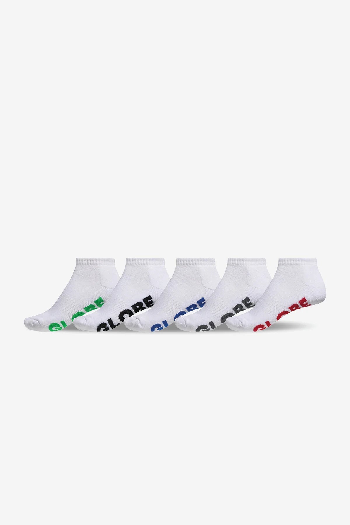 Stealth Ankle Sock 5 Pack -GlobeGB71029003-White-Single