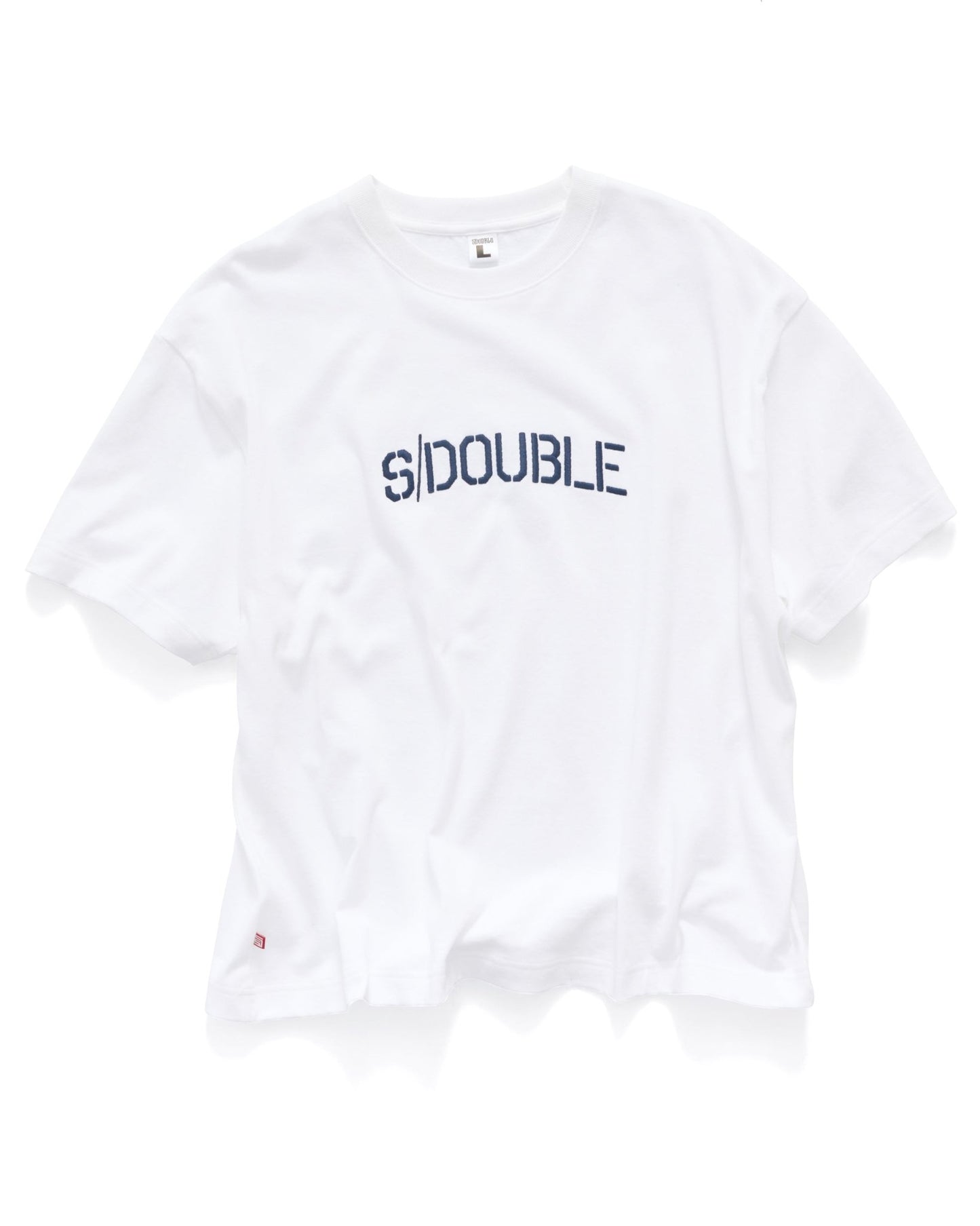 STENCIL HEAVY WT T-SHIRT -S DoubleSD026S1030-WHITE-S