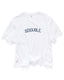 STENCIL HEAVY WT T-SHIRT -S DoubleSD026S1030-WHITE-S
