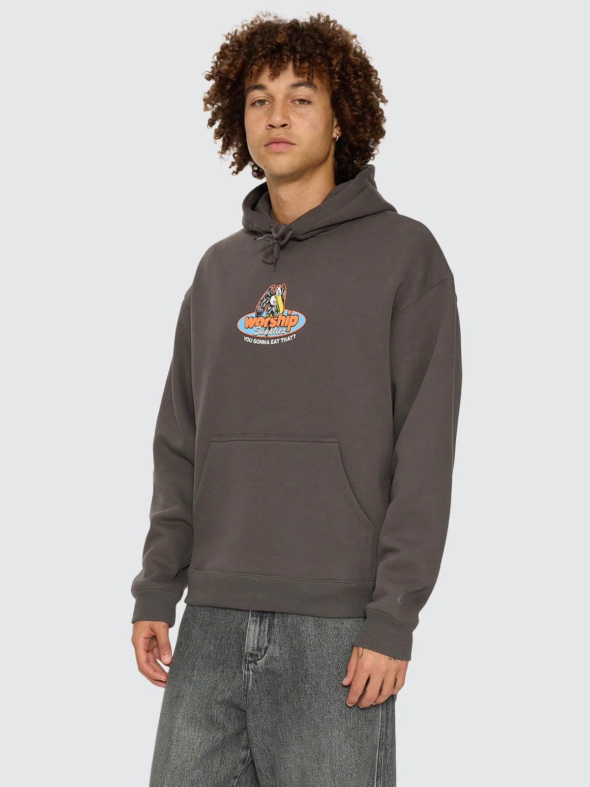 Still Hungry Pullover Hood -WorshipPW26-213BWW-Worn Black-XS