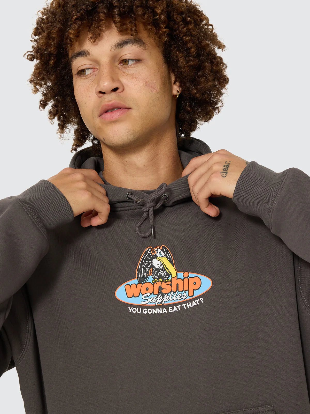 Still Hungry Pullover Hood -WorshipPW26-213BWW-Worn Black-XS