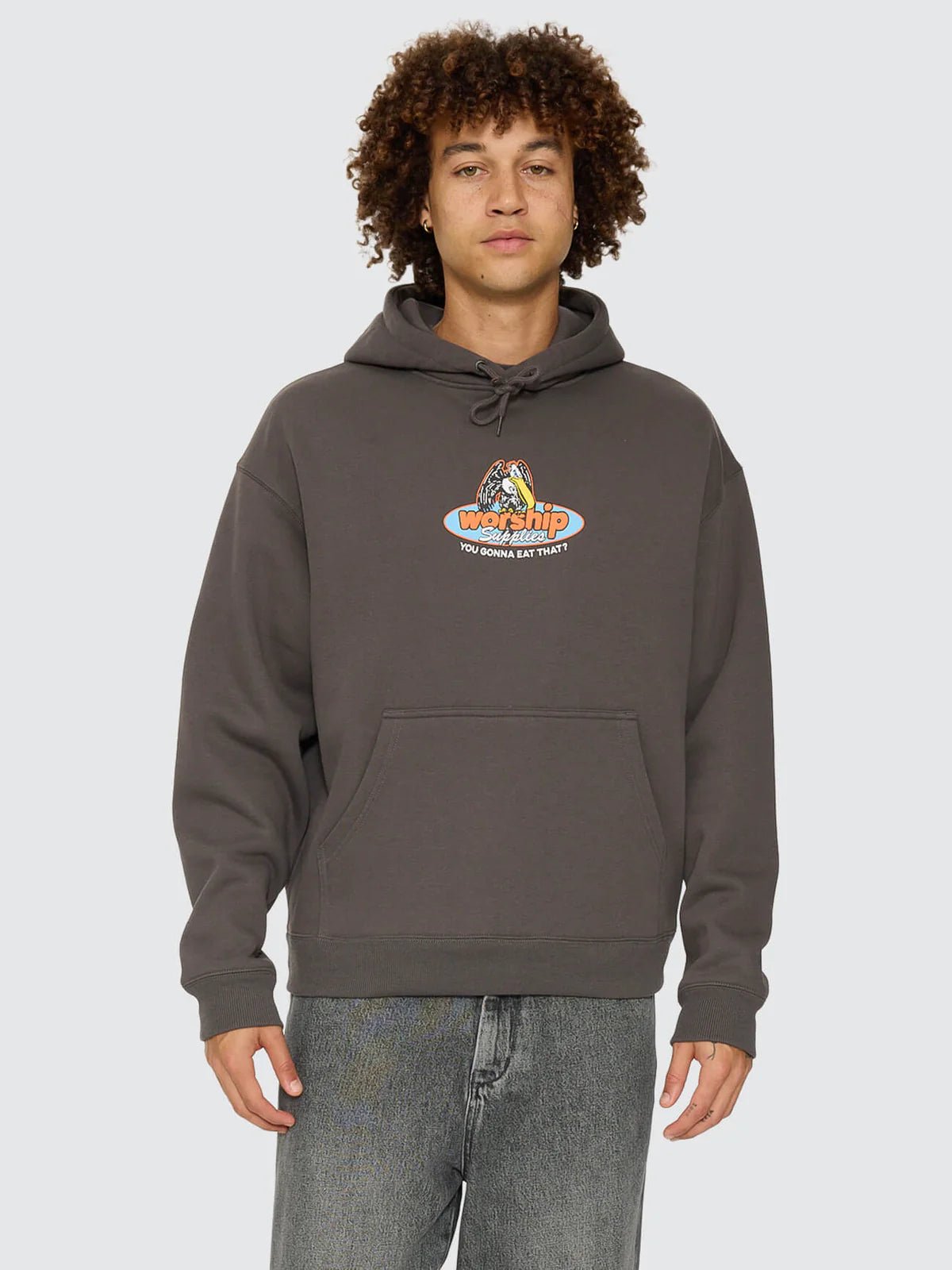 Still Hungry Pullover Hood -WorshipPW26-213BWW-Worn Black-XS