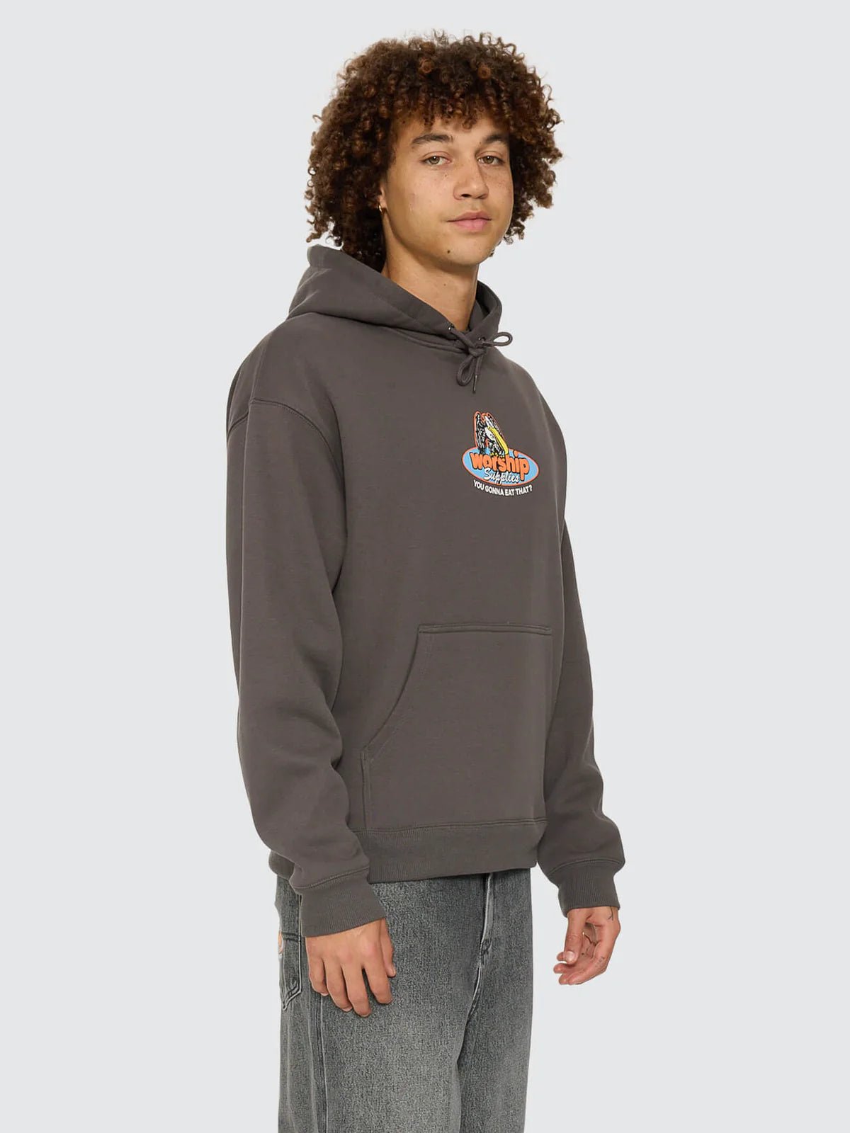 Still Hungry Pullover Hood -WorshipPW26-213BWW-Worn Black-XS