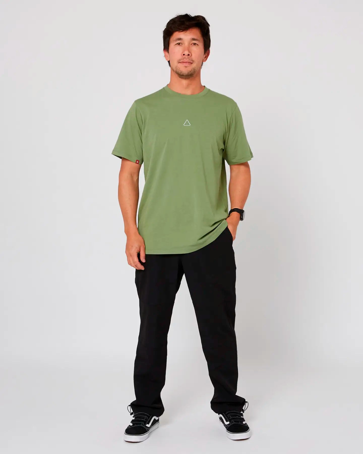 Stitched Tee - FollowFE04607 - Olive - S