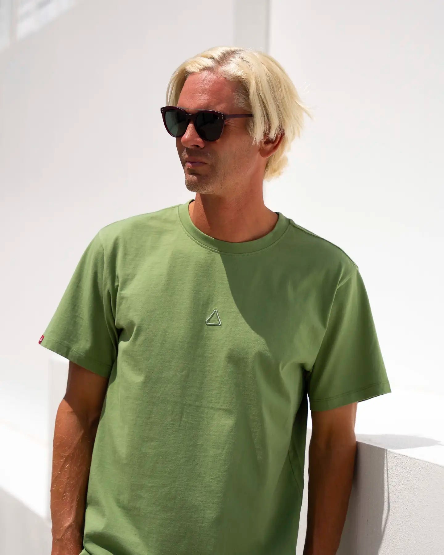 Stitched Tee - FollowFE04607 - Olive - S