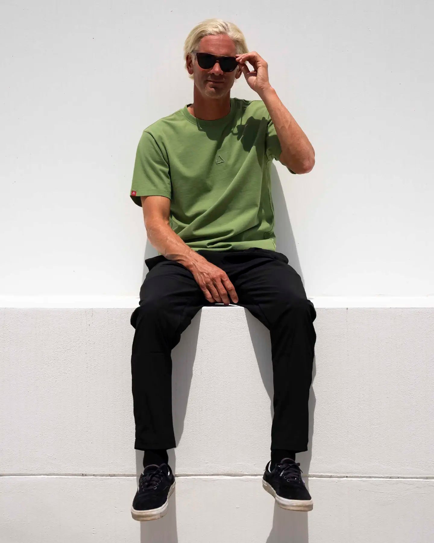 Stitched Tee - FollowFE04607 - Olive - S