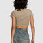 STONED BABY TEE - RVCA23B013504 - Desert Taupe - XS/6