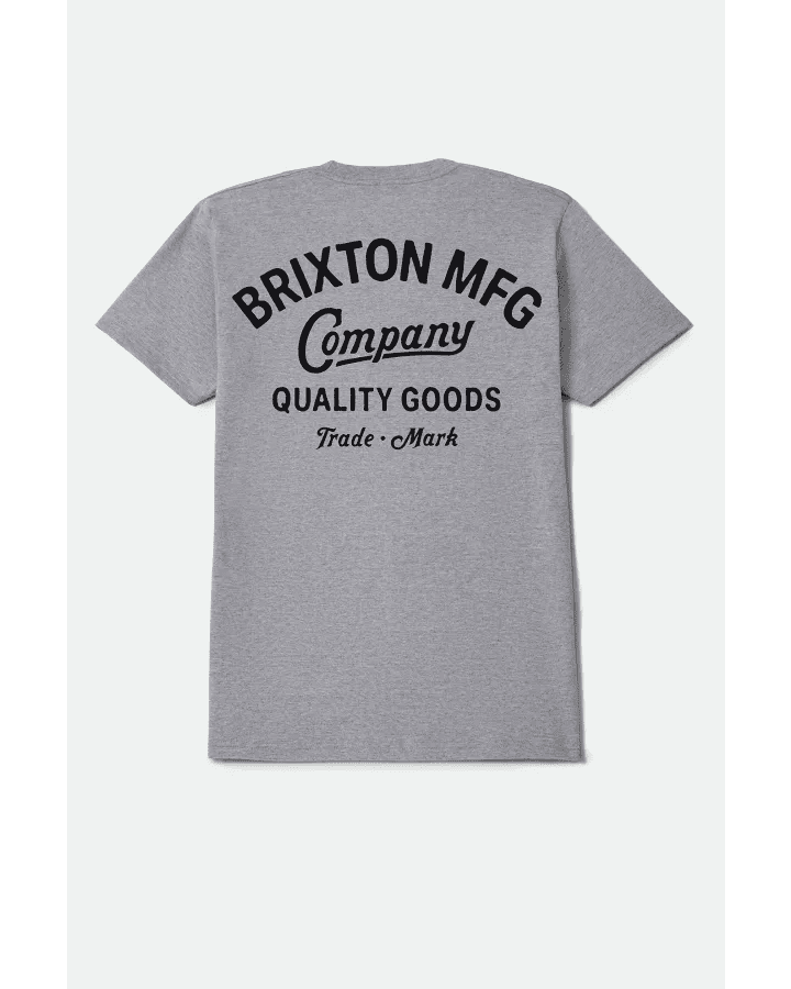 STRATON S/S STND TEE -Brixton17574-HEATHER GREY-S