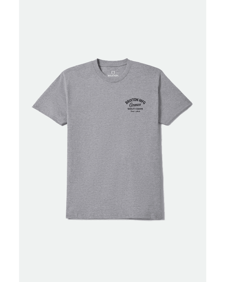 STRATON S/S STND TEE -Brixton17574-HEATHER GREY-S