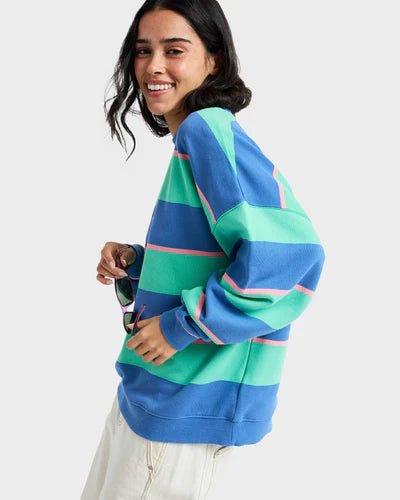 STRICTLY STRIPES OVERSIZED - RoxyERJFT05071-KATYDID STRIPY SOUL-XS