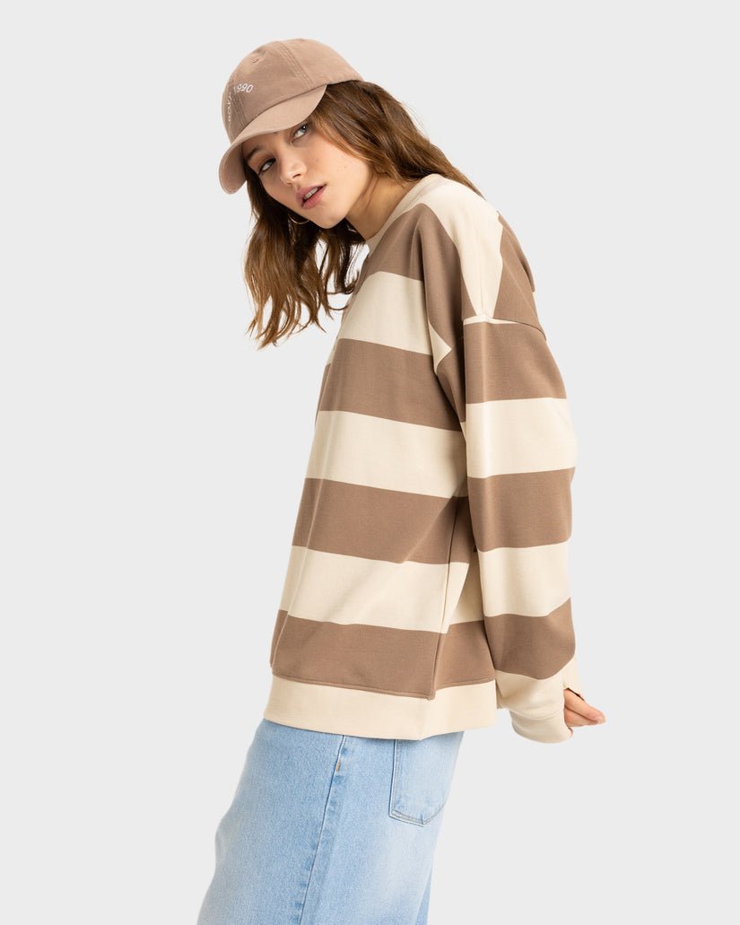 STRICTLY STRIPES OVERSIZED - RoxyERJFT04954 - Parchement Strictly - XS